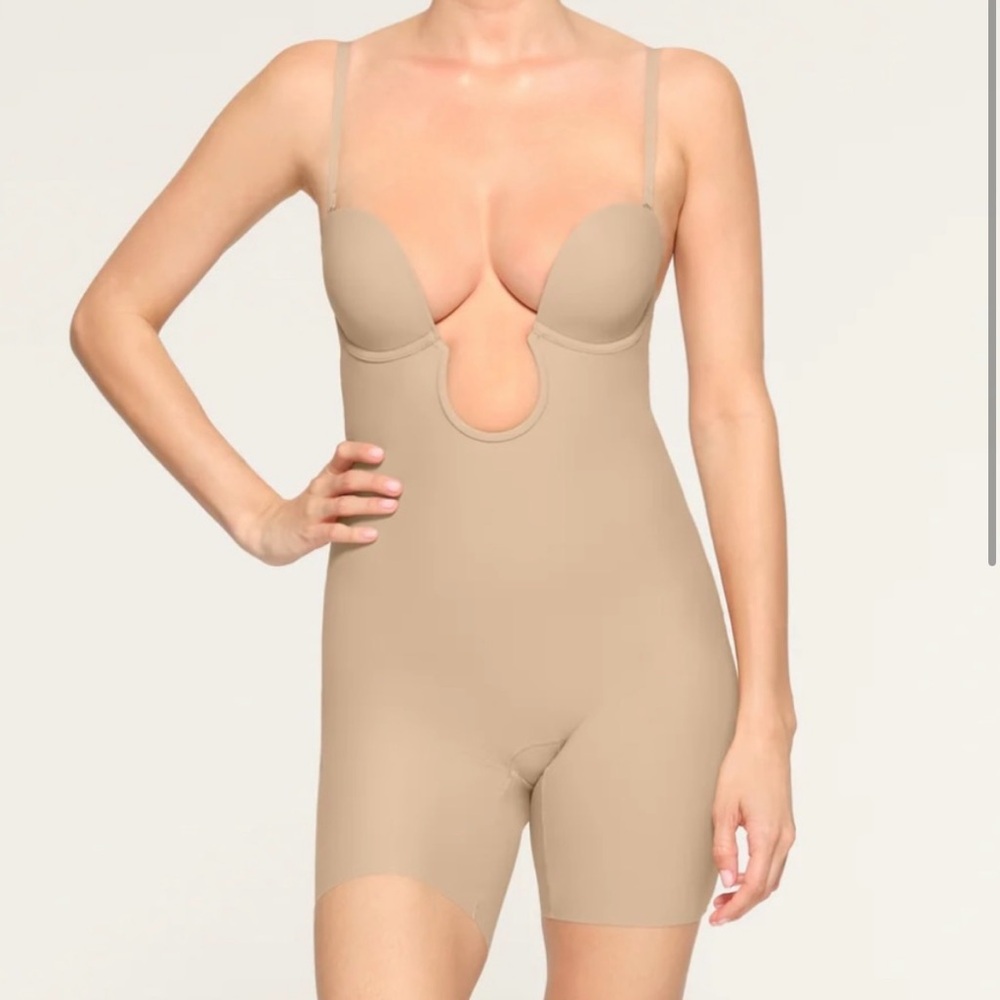 SKIMS Tan Shapewear Bodysuit